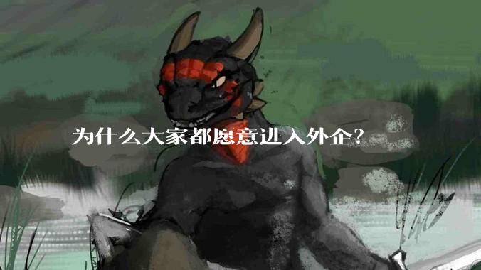 为什么大家都愿意进入外企？