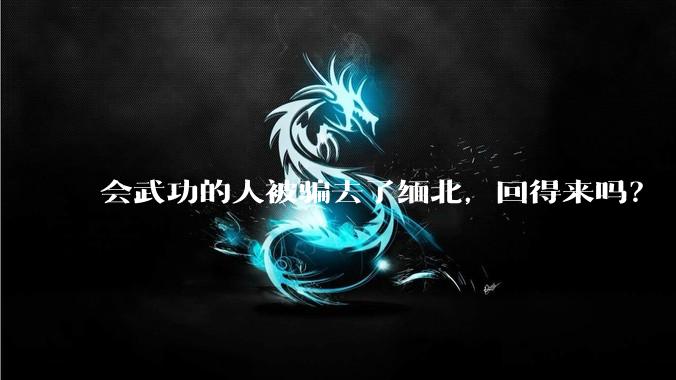 会武功的人被骗去了缅北，回得来吗？
