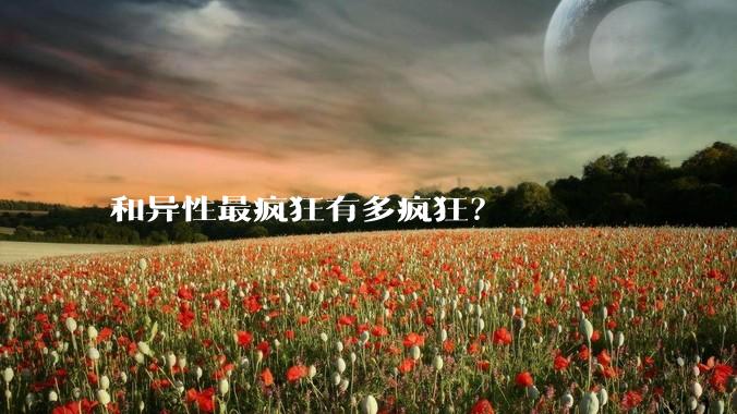 和异性最疯狂有多疯狂？